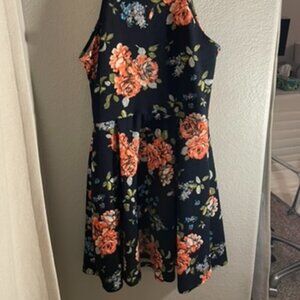 Black Halter Soprano Midi Dress